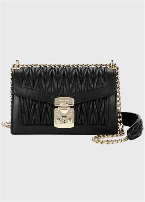 Miu Miu Miu Confidential Matelasse Leather Flap Shoulder Bag